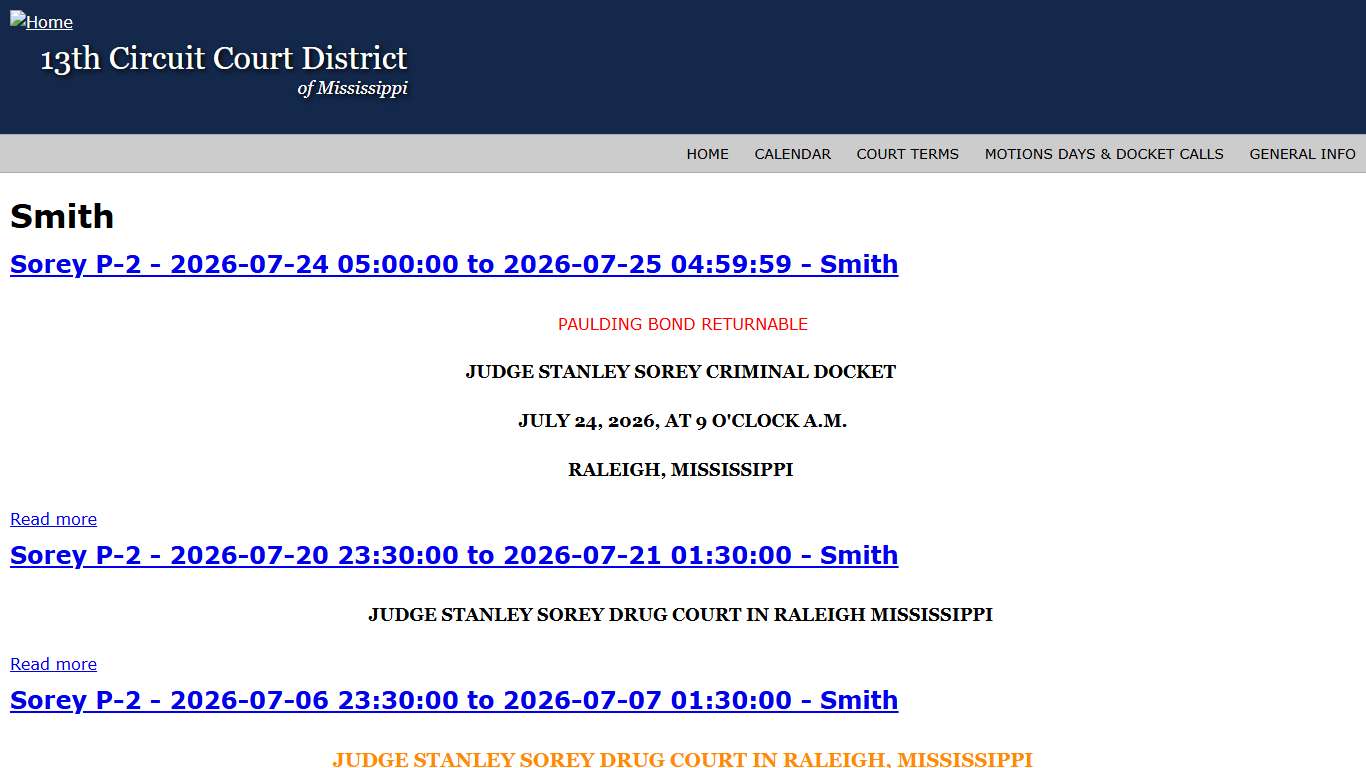 Smith | 13th Circuit Court District